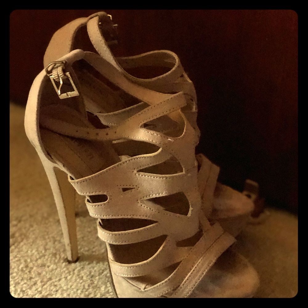 Suede Beige Platforms
